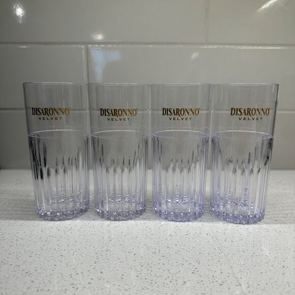 Disaronno Velvet Liqueur Plastic Barware Set of 4 - Picture 2 of 5
